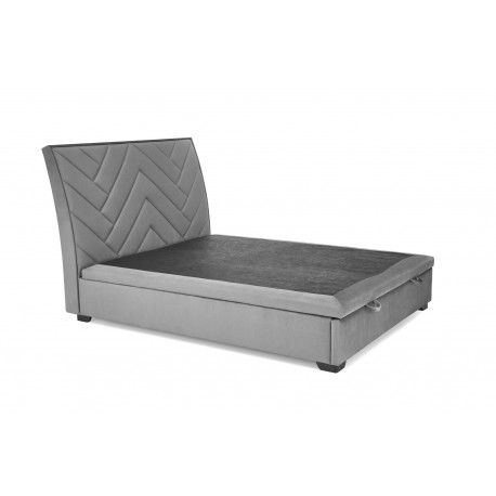 CONTINENTAL I -160x200cm seng med opbevaring - Grå - Monolith 85