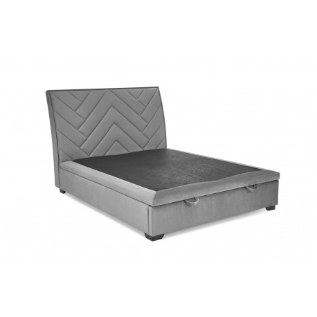 CONTINENTAL I -160x200cm seng med opbevaring - Grå - Monolith 85