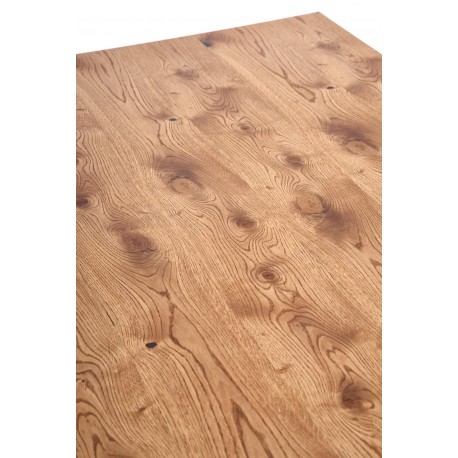 HORUS Spisebord 126cm kan udvides til 206cm - Lys Eg, Sort Stål