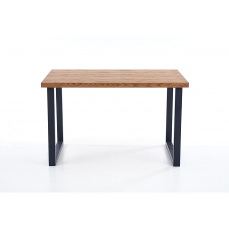 HORUS Spisebord 126cm kan udvides til 206cm - Lys Eg, Sort Stål