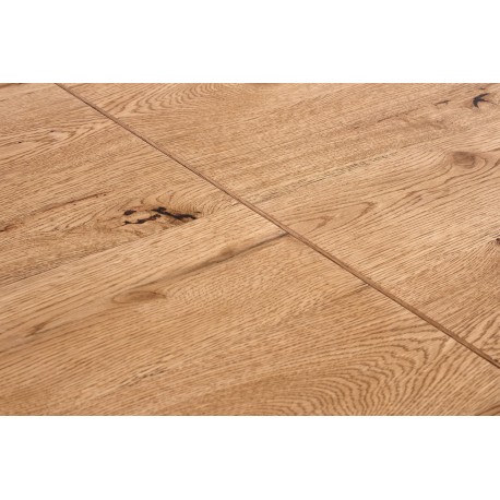 MASSIVE Spisebord 160cm kan udvides til 340cm - lys eg / Sort