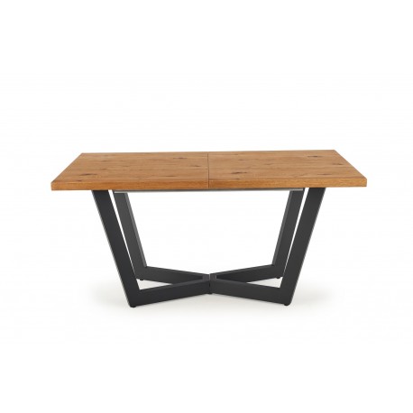 MASSIVE Spisebord 160cm kan udvides til 340cm - lys eg / Sort