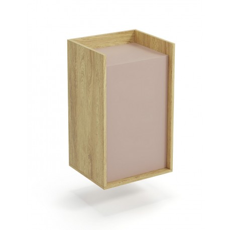 MOBIUS skab 1D - hikora eg/Hvid