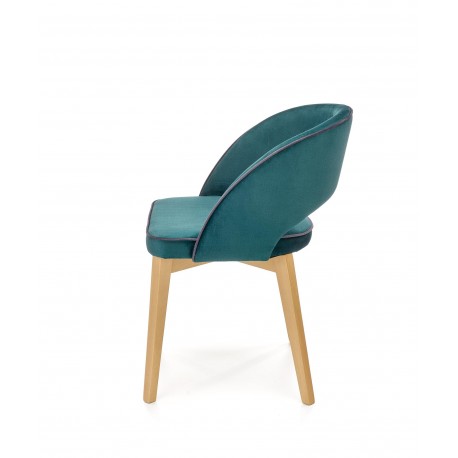 MARINO Spisebordsstol, - velour - MONOLITH 37 (Mørkegrøn)