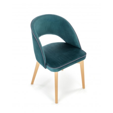 MARINO Spisebordsstol, - velour - MONOLITH 37 (Mørkegrøn)