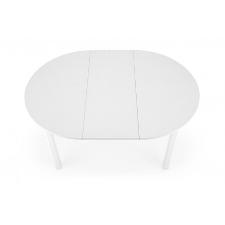 RINGO Ovalt Spisebord med udtræk 102cm udvides til 142cm - Hvid