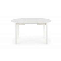 RINGO Ovalt Spisebord med udtræk 102cm udvides til 142cm - Hvid