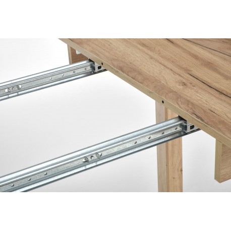 RINGO Rundt Spisebord med udtræk 102cm udvides til 142cm - Håndværk eg / håndværk eg