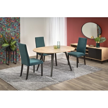 RUBEN Rundt spisebord med udræk 102cm udvides til 142cm - Håndværksegetræ