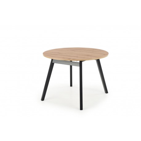 RUBEN Rundt spisebord med udræk 102cm udvides til 142cm - Håndværksegetræ