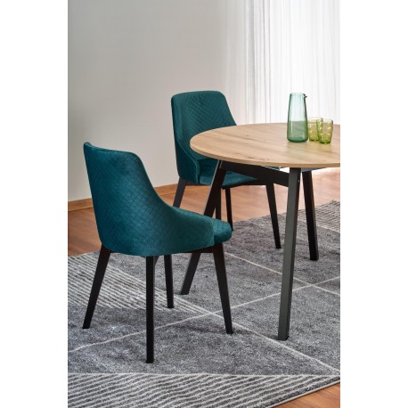 RUBEN Rundt spisebord med udræk 102cm udvides til 142cm - Håndværksegetræ