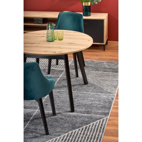 RUBEN Rundt spisebord med udræk 102cm udvides til 142cm - Håndværksegetræ