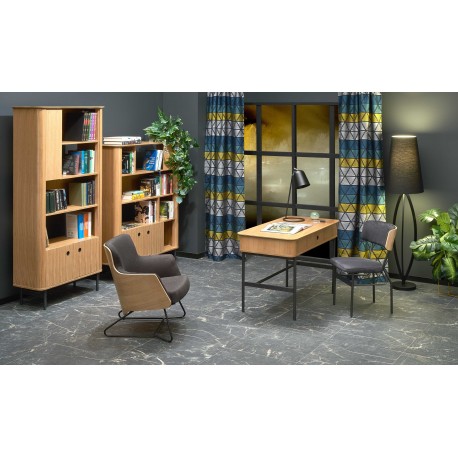 SMART REG-1 reol - Naturlig eg/Sort