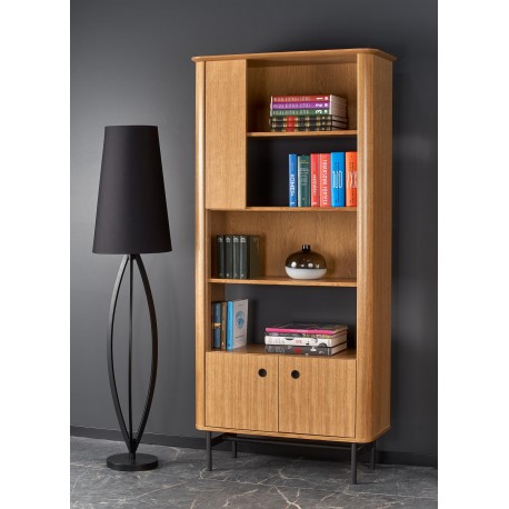 SMART REG-1 reol - Naturlig eg/Sort