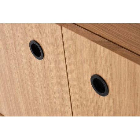 SMART REG-1 reol - Naturlig eg/Sort