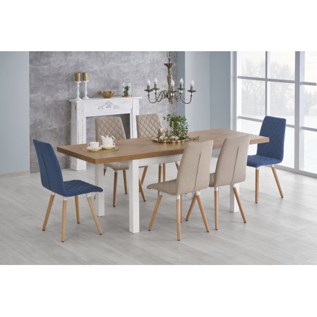 TIAGO Spisebord med udtræk 140cm udvides til 220cm - Lancelot eg