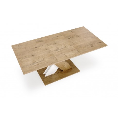 XARELTO Spisebord med udtræk 130cm udvides til 175cm - Eg / Hvid