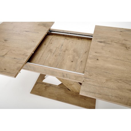 XARELTO Spisebord med udtræk 130cm udvides til 175cm - Eg / Hvid
