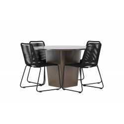 Santa Fe Rund Loungesæt - Havemøbelsæt