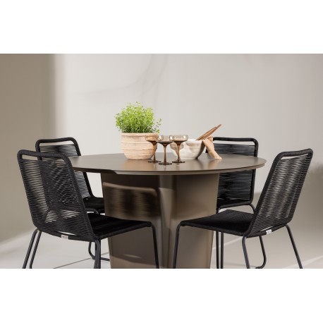 Santa Fe Rund Loungesæt - Havemøbelsæt