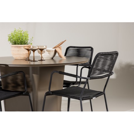 Santa Fe Rund Loungesæt - Havemøbelsæt