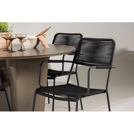 Santa Fe Rund Loungesæt - Havemøbelsæt