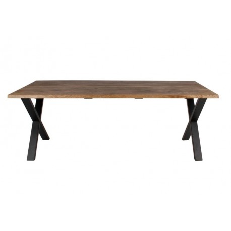 Westwood plankebord 200x95x3 - Røgolieret egetræ/Sort