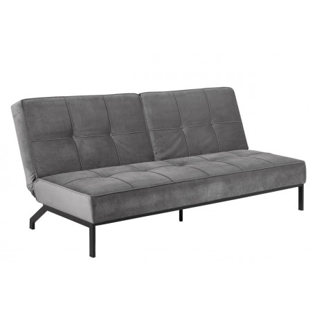 Perugia sovesofa - Mørkegrå velour