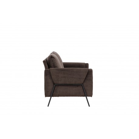 Indigo 2 personers Sofa - Sort og Brun