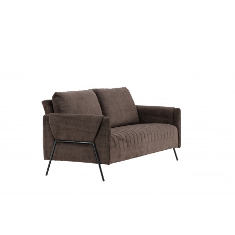 Indigo 2 personers Sofa - Sort og Brun