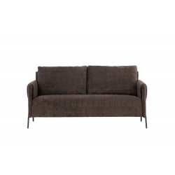 Indigo 2 personers Sofa - Sort og Brun
