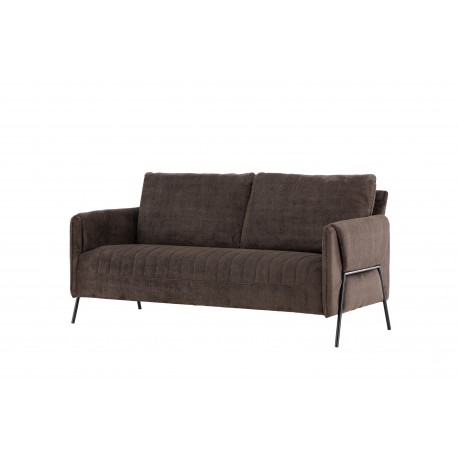 Indigo 2 personers Sofa - Sort og Brun