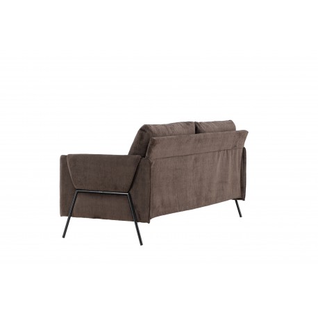 Indigo 2 personers Sofa - Sort og Brun