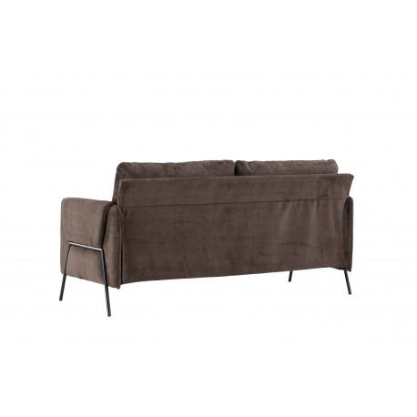 Indigo 2 personers Sofa - Sort og Brun