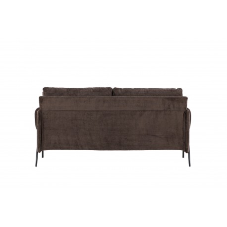 Indigo 2 personers Sofa - Sort og Brun