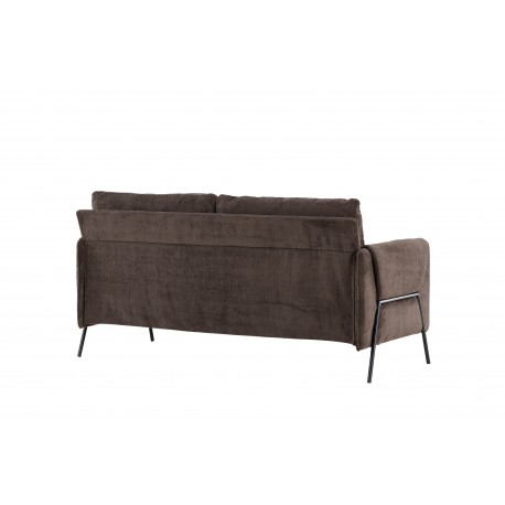 Indigo 2 personers Sofa - Sort og Brun