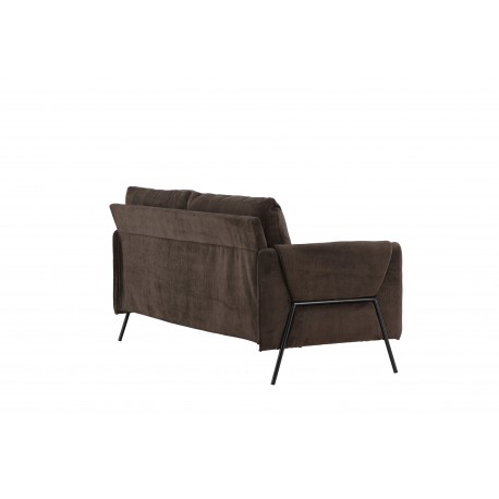Indigo 2 personers Sofa - Sort og Brun