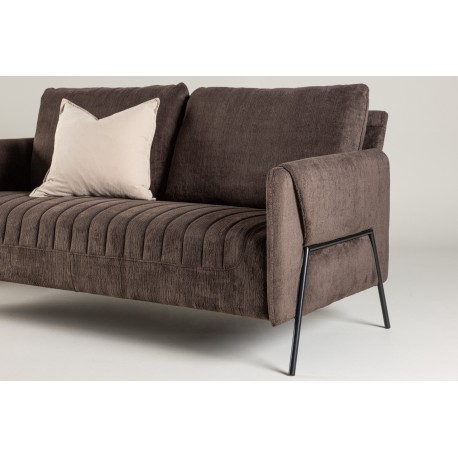 Indigo 2 personers Sofa - Sort og Brun