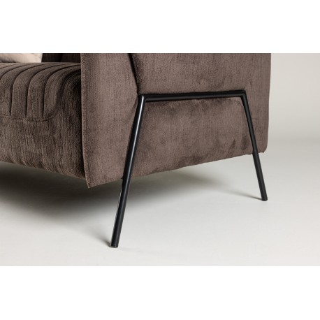 Indigo 2 personers Sofa - Sort og Brun