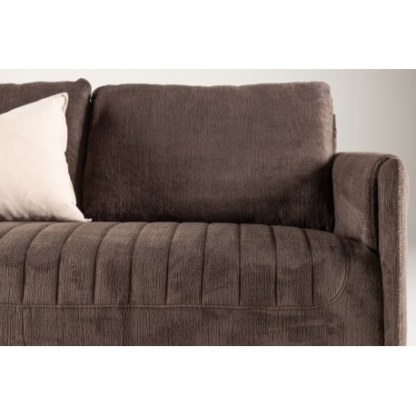 Indigo 2 personers Sofa - Sort og Brun