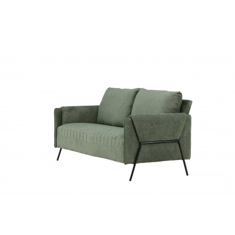 Indigo 2 personers Sofa - Sort og Grøn