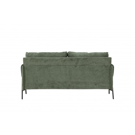 Indigo 2 personers Sofa - Sort og Grøn