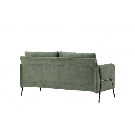 Indigo 2 personers Sofa - Sort og Grøn