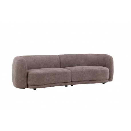 Cielo 3 personers Sofa - Sort og Brun