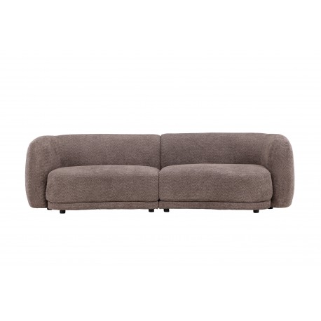 Cielo 3 personers Sofa - Sort og Brun