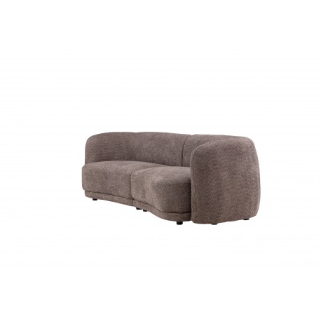 Cielo 3 personers Sofa - Sort og Brun