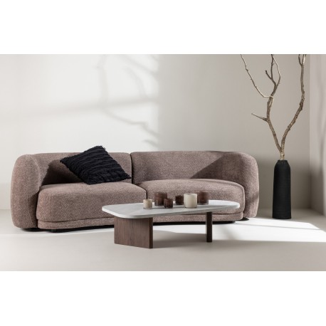 Cielo 3 personers Sofa - Sort og Brun
