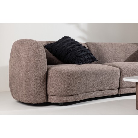 Cielo 3 personers Sofa - Sort og Brun