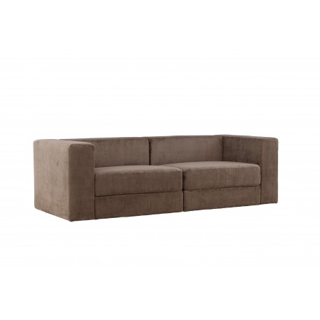 Lumi 3 personers Sofa - Brun
