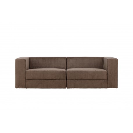 Lumi 3 personers Sofa - Brun